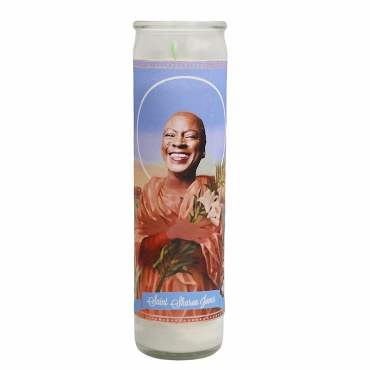 Sharon Jones Devotional Prayer Saint Candle - Mose Mary and Me