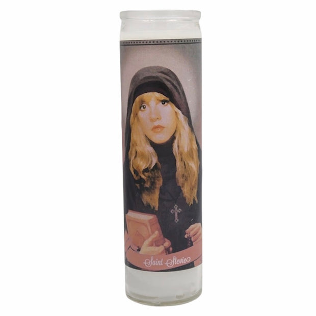 Stevie Nicks Devotional Prayer Saint Candle - Mose Mary and Me