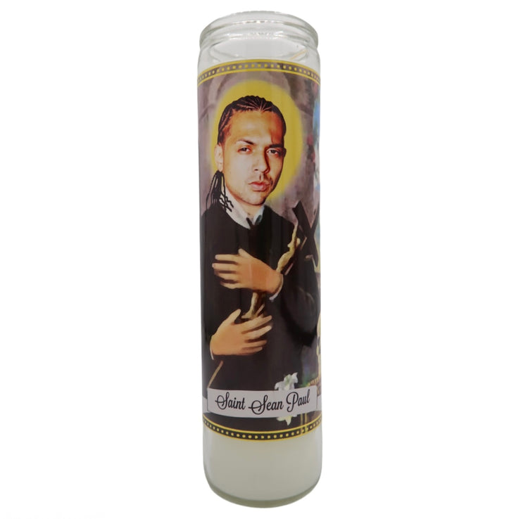 Sean Paul Devotional Prayer Saint Candle - Mose Mary and Me