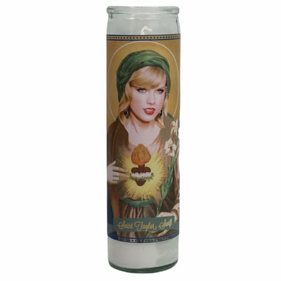Taylor Swift Devotional Prayer Saint Candle - Mose Mary and Me