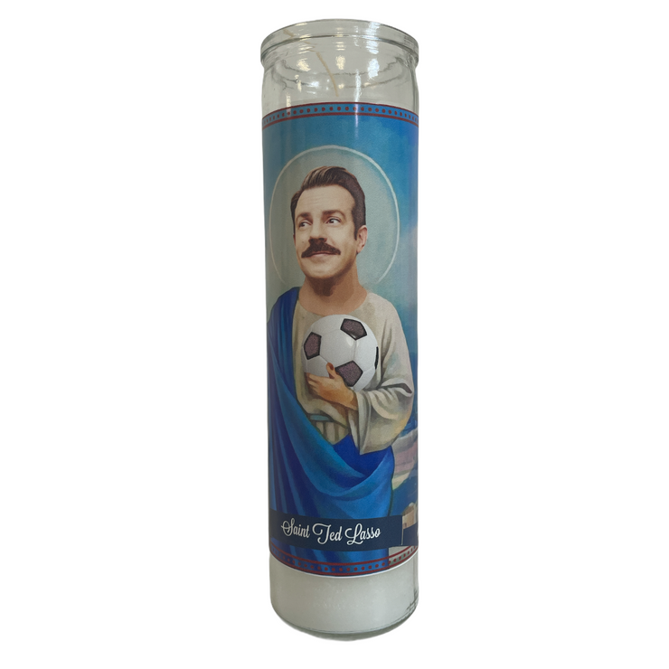 Ted Lasso Devotional Prayer Saint Candle - Mose Mary and Me