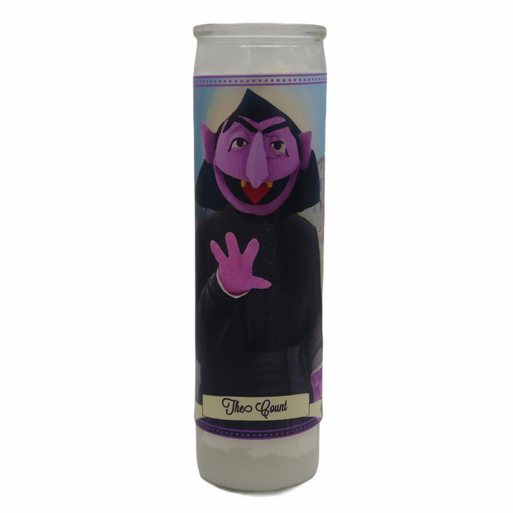 The Count Devotional Prayer Saint Candle - Mose Mary and Me