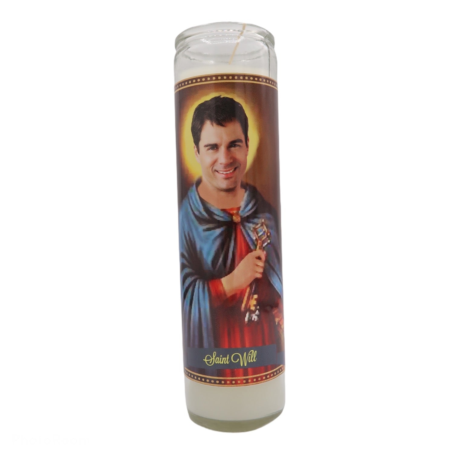 Will and Grace Cast Devotional Prayer Saint Candles - Mose Mary and Me