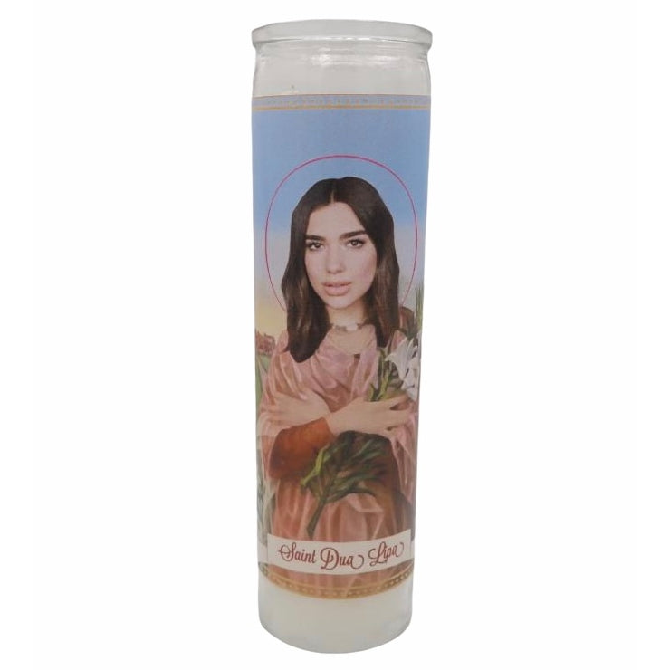 Dua Lipa Devotional Prayer Saint Candle - Mose Mary and Me