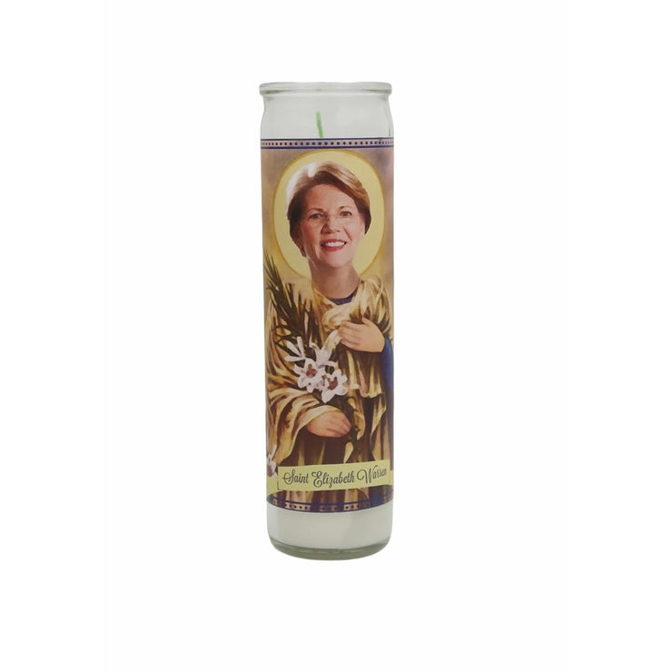 Elizabeth Warren Devotional Prayer Saint Candle - Mose Mary and Me