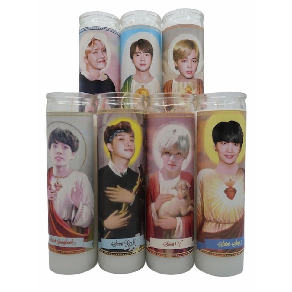 BTS Devotional Prayer Saint Candles - Mose Mary and Me