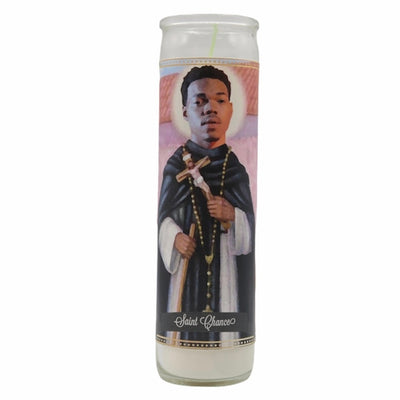 Chance the Rapper Devotional Prayer Saint Candle - Mose Mary and Me