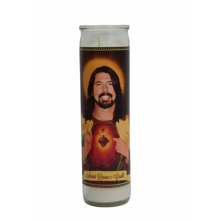 Dave Grohl Devotional Prayer Saint Candle - Mose Mary and Me