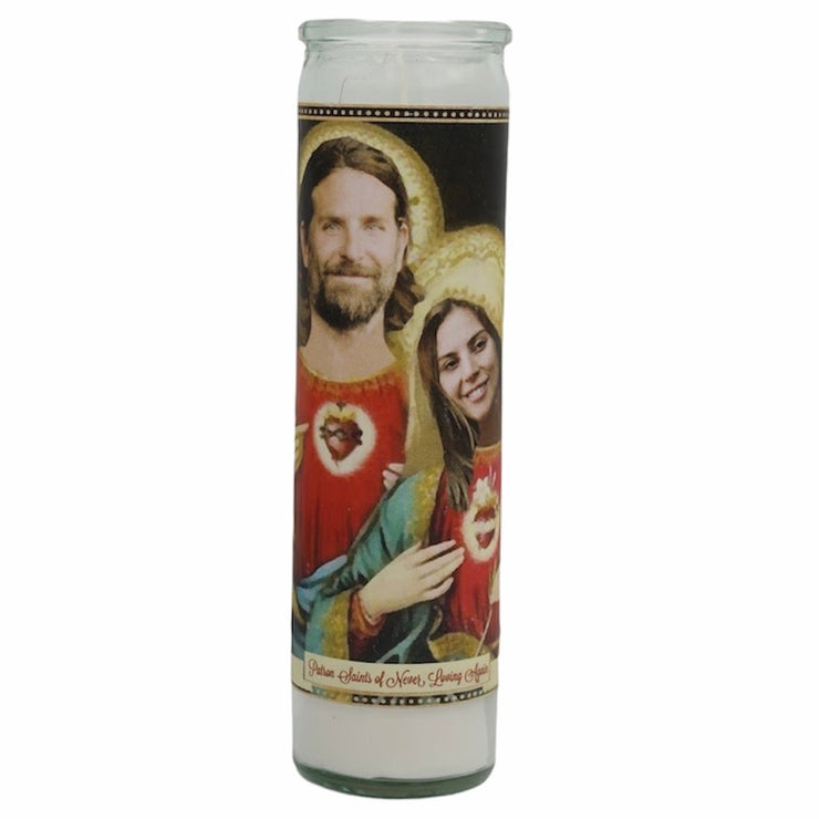 A Star is Born Devotional Prayer Saint Candle- Lady Gaga + Bradley Cooper - Mose Mary and Me