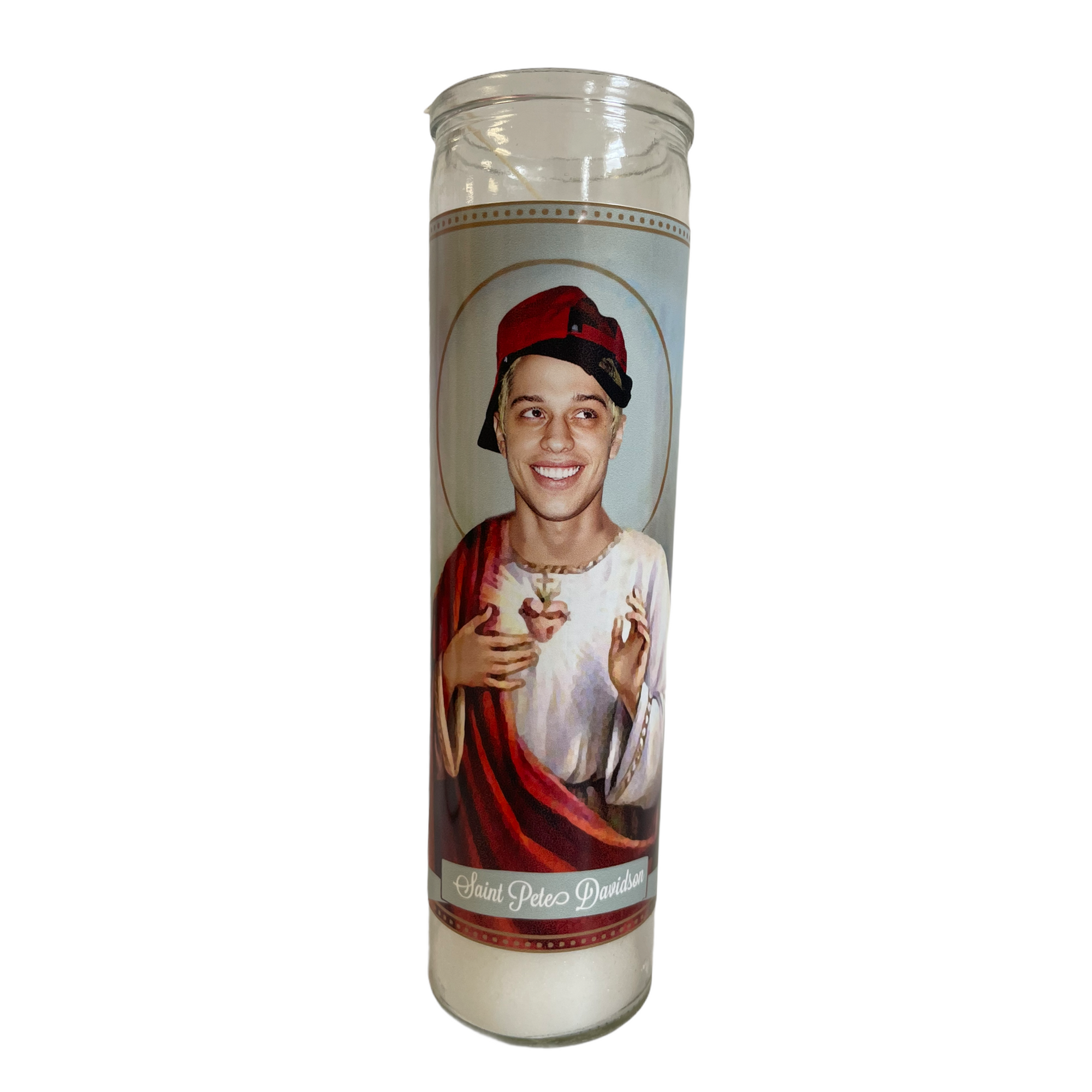 Pete Davidson Devotional Prayer Saint Candle - Mose Mary and Me
