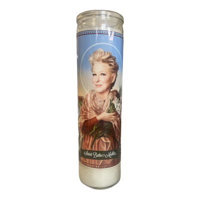 Bette Midler Devotional Prayer Saint Candle - Mose Mary and Me