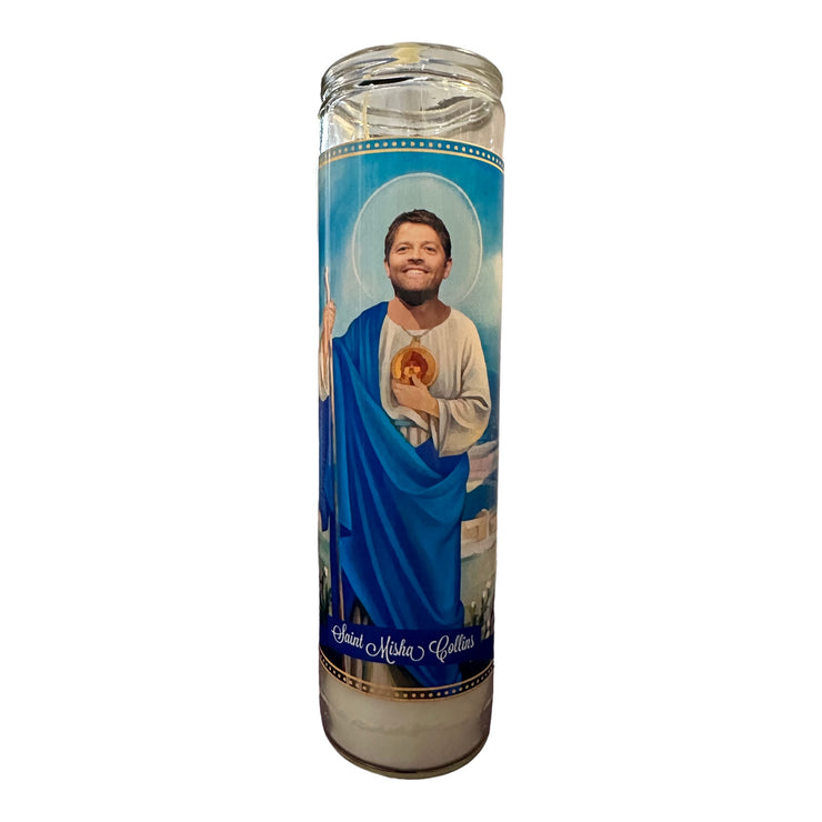 Misha Collins Devotional Prayer Saint Candle