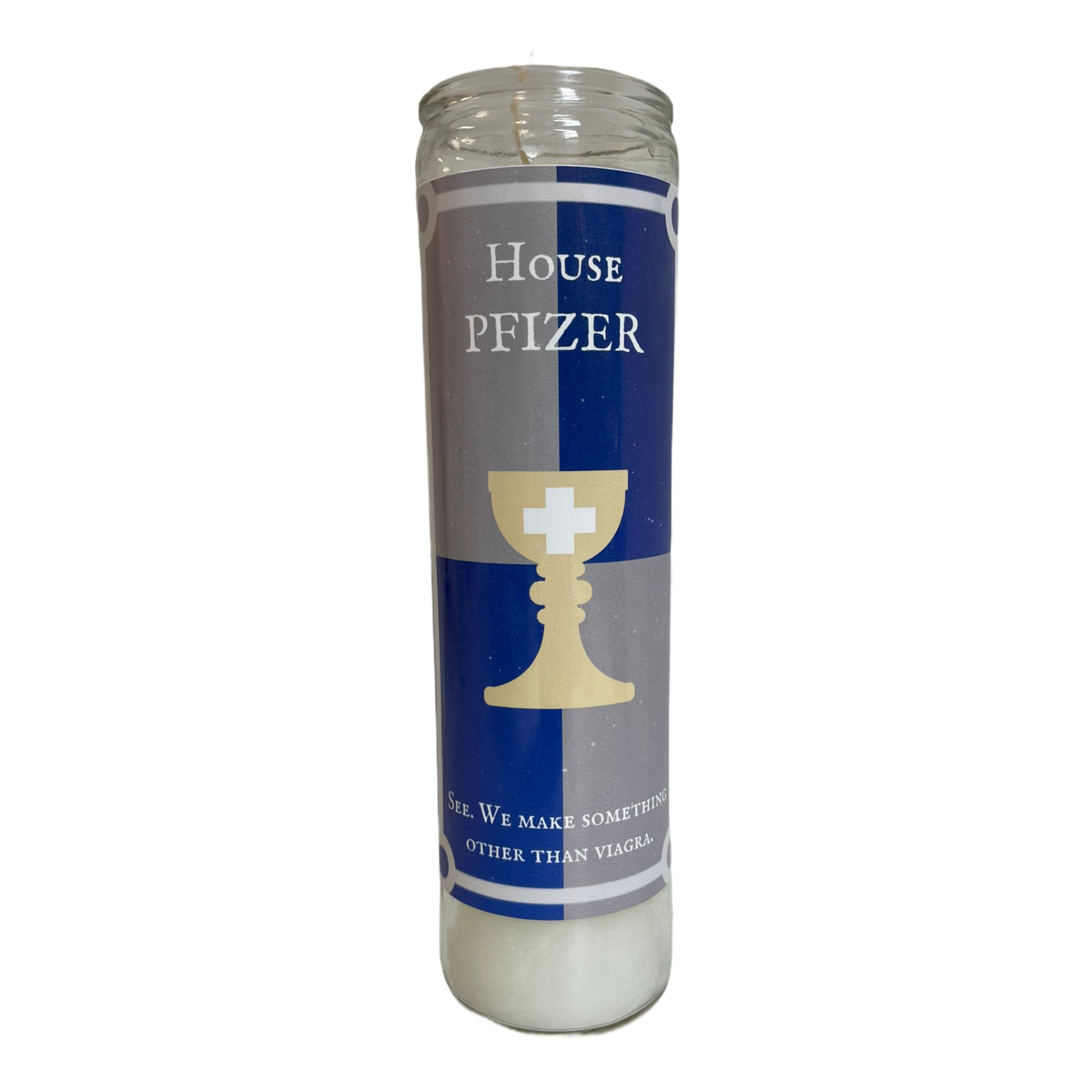 House Moderna, Pfizer, Johnson & Johnson Vaccine  Devotional Prayer Saint Candle - Mose Mary and Me