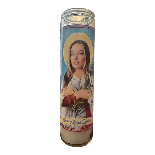 Margot Robbie Devotional Prayer Saint Candle
