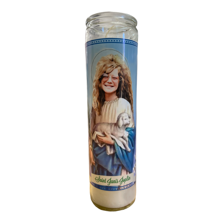 Janis Joplin Devotional Prayer Saint Candle