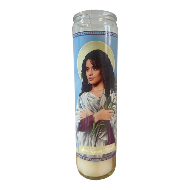 Camila Cabello Devotional Prayer Saint Candle - The Luminary and Co. 