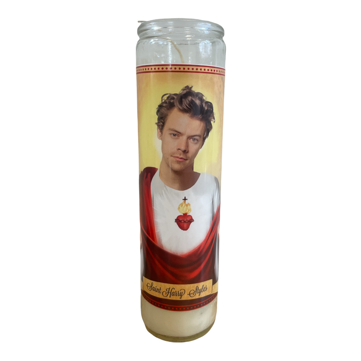 Harry Styles Devotional Prayer Saint Candle (Version 2)