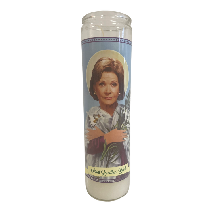 Lucille Bluth Devotional Prayer Saint Candle - Mose Mary and Me