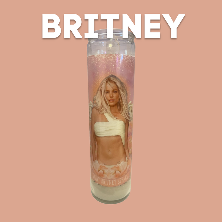 The Luminary Britney Spears Altar Prayer Candle