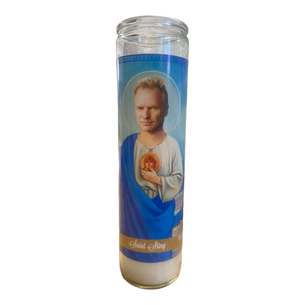 Sting Devotional Prayer Saint Candle