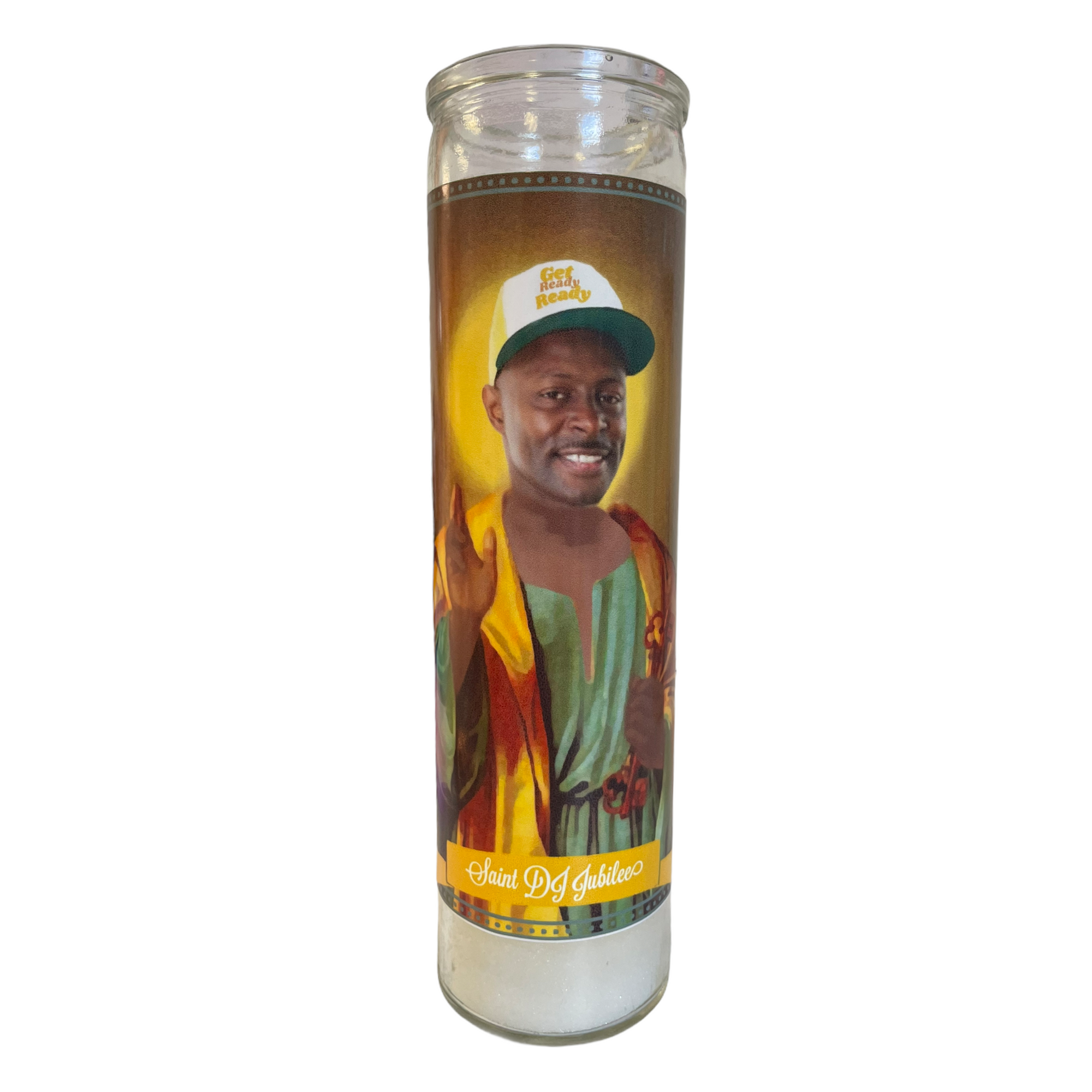 DJ Jubilee Devotional Prayer Saint Candle - Mose Mary and Me