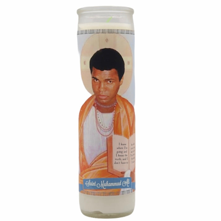 Muhammad Ali Devotional Prayer Saint Candle - Mose Mary and Me