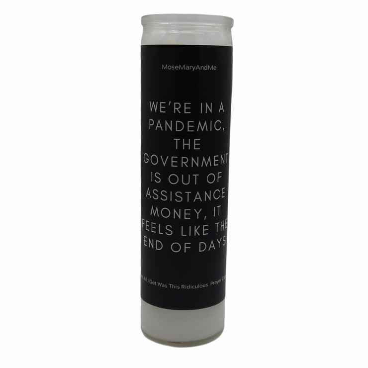 “And All I Got Was This Ridiculous Prayer Candle” Devotional Candle - Mose Mary and Me