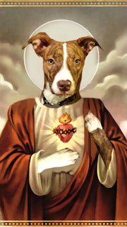 Personalized Custom Devotional Prayer Saint Candle (Pet)- Create Your Own - Mose Mary and Me