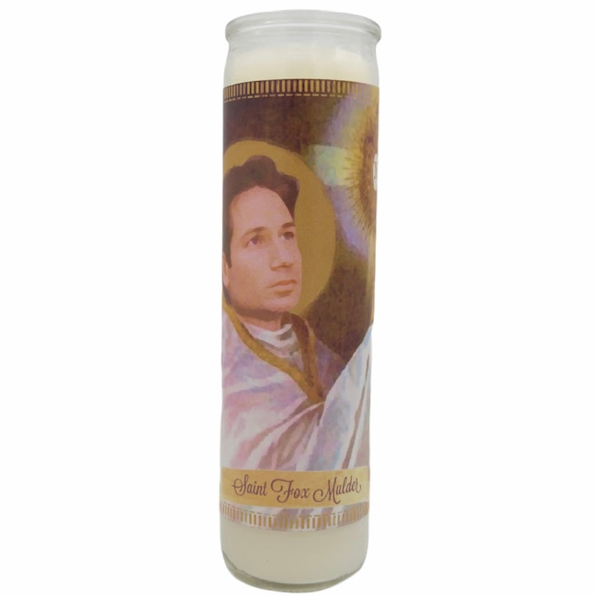 Set of Mulder & Scully X-Files Devotional Prayer Saints - Mose Mary and Me